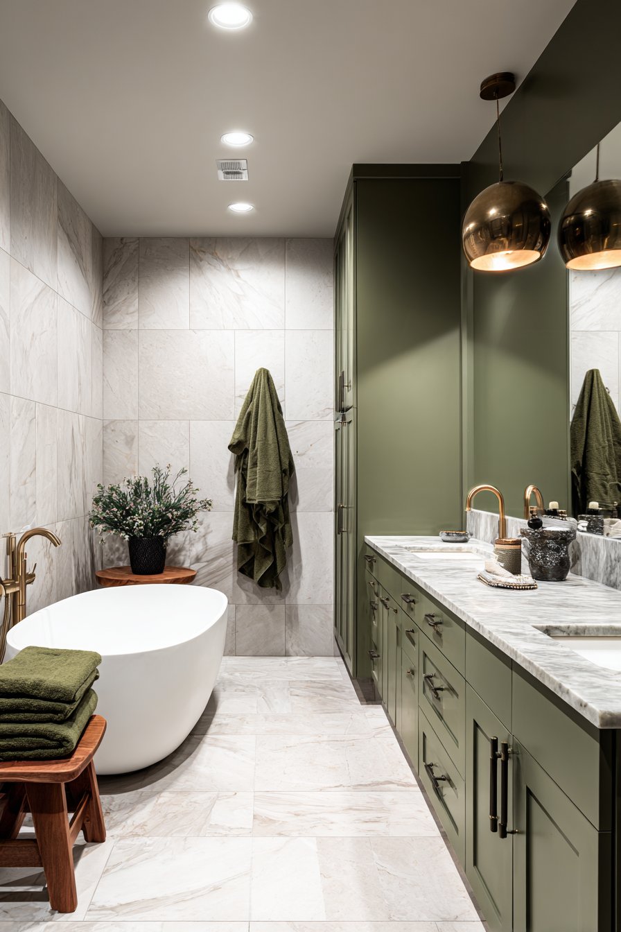 Luxurious Bathroom with Lacquered Vanity