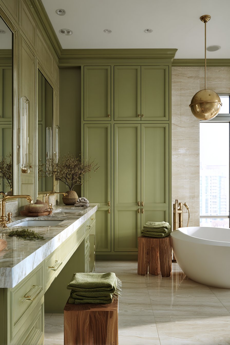 Luxurious Bathroom with Lacquered Vanity