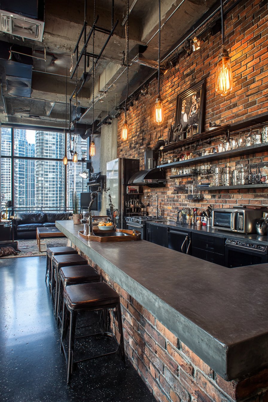 Minimalist White Gloss with Carrara Marble