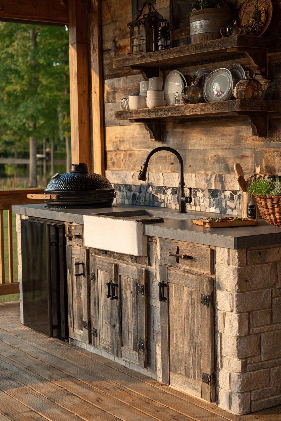 Rustic Farmhouse with Reclaimed Materials