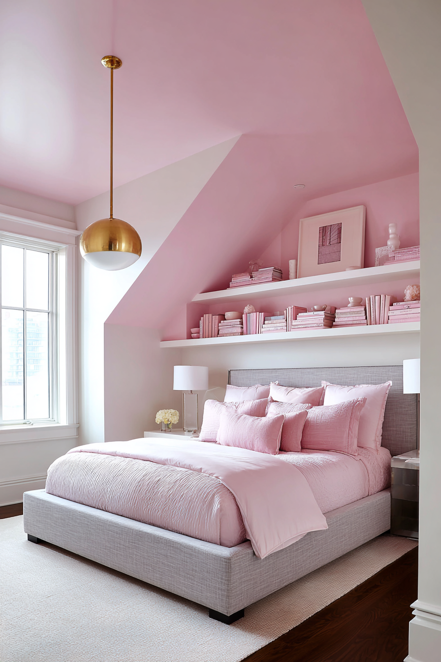 Innovative Pink Ceiling Design