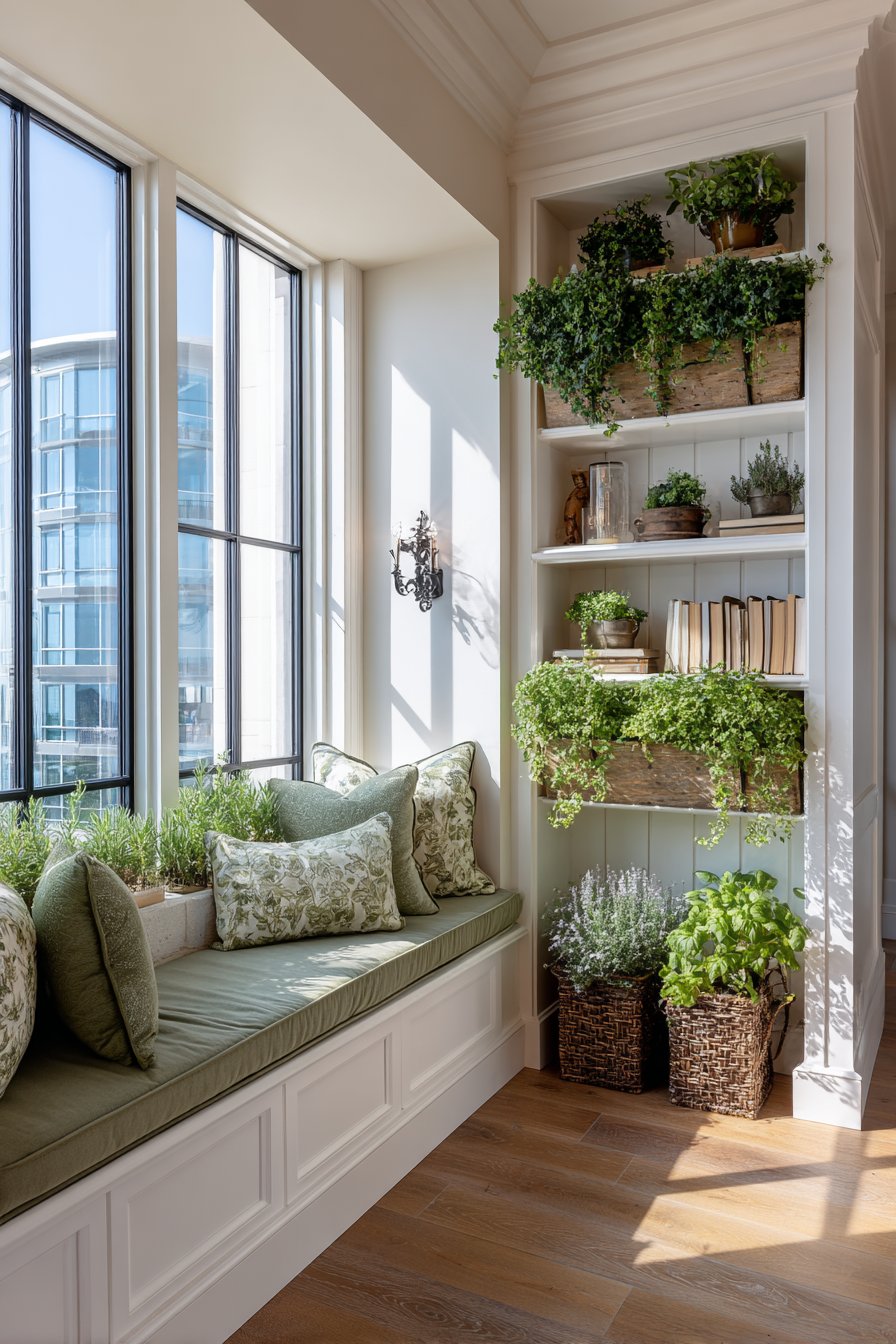 Built-In Window Seat Garden