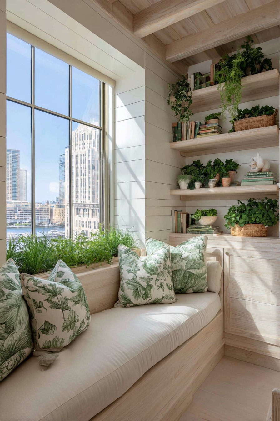Built-In Window Seat Garden
