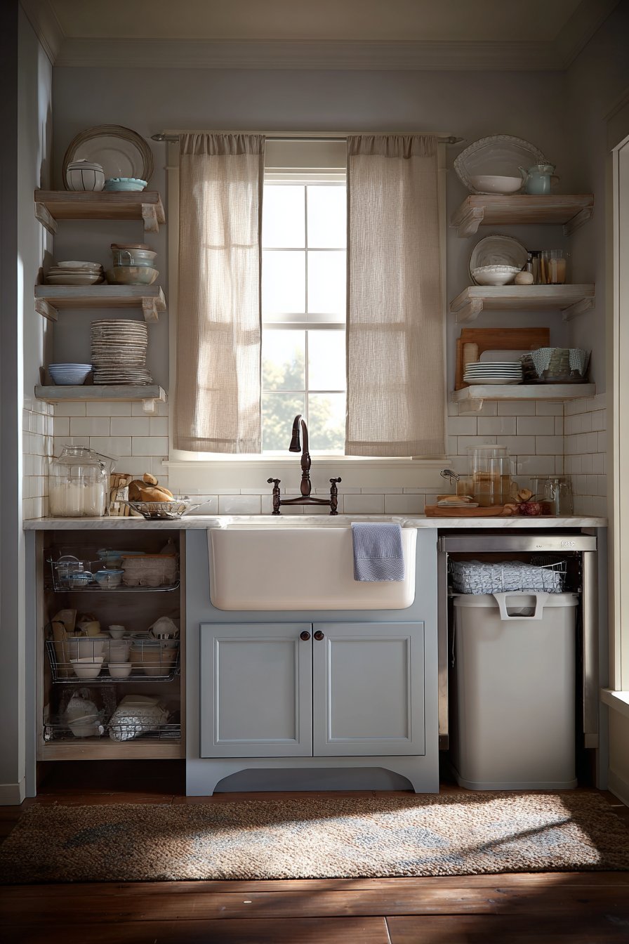 Farmhouse Apron Front Sink Station