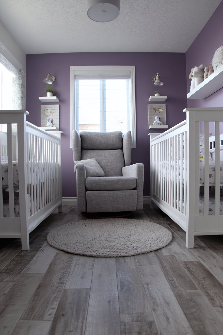 Twin Nursery with Symmetrical Layout
