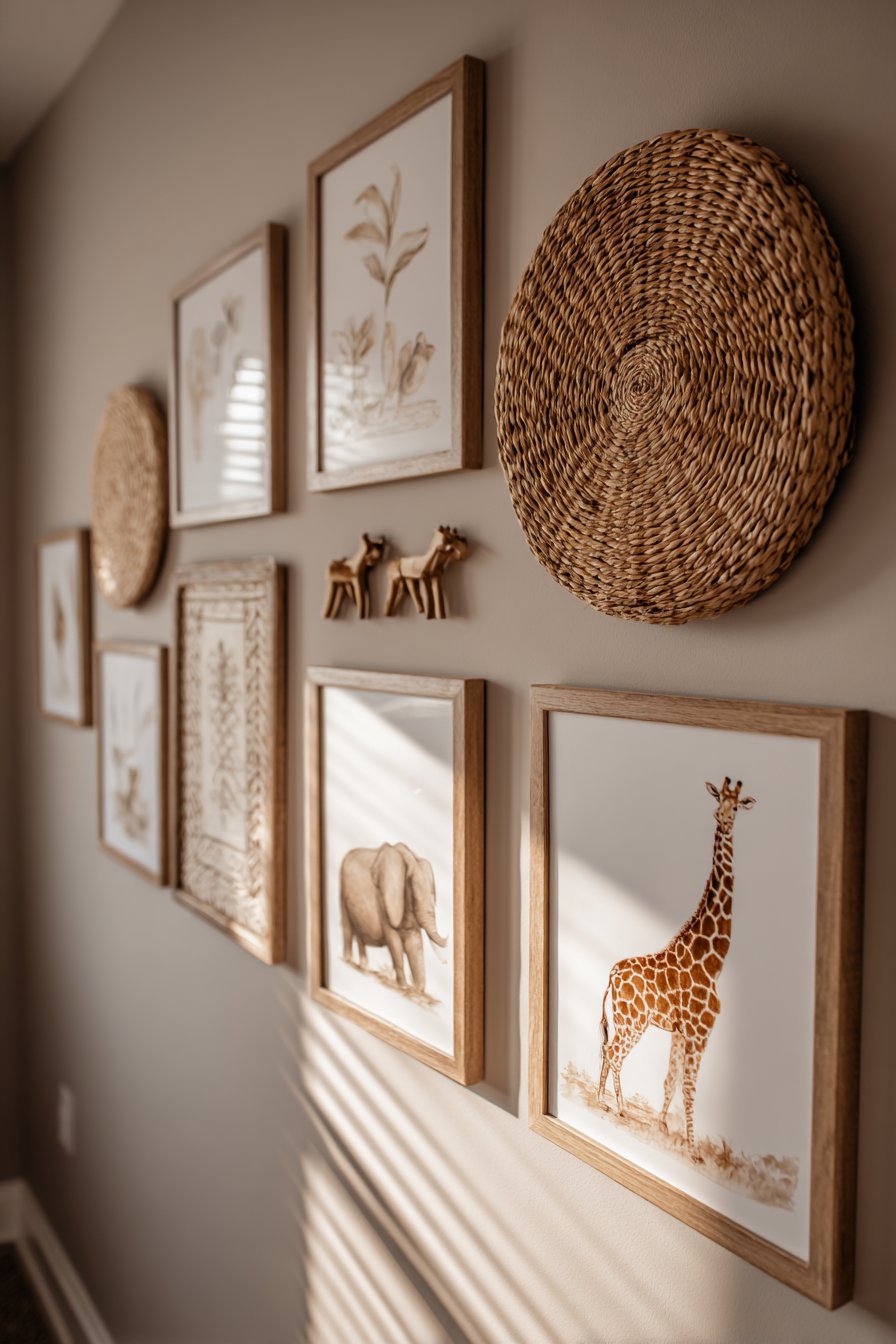 Eclectic Safari Gallery Wall Display