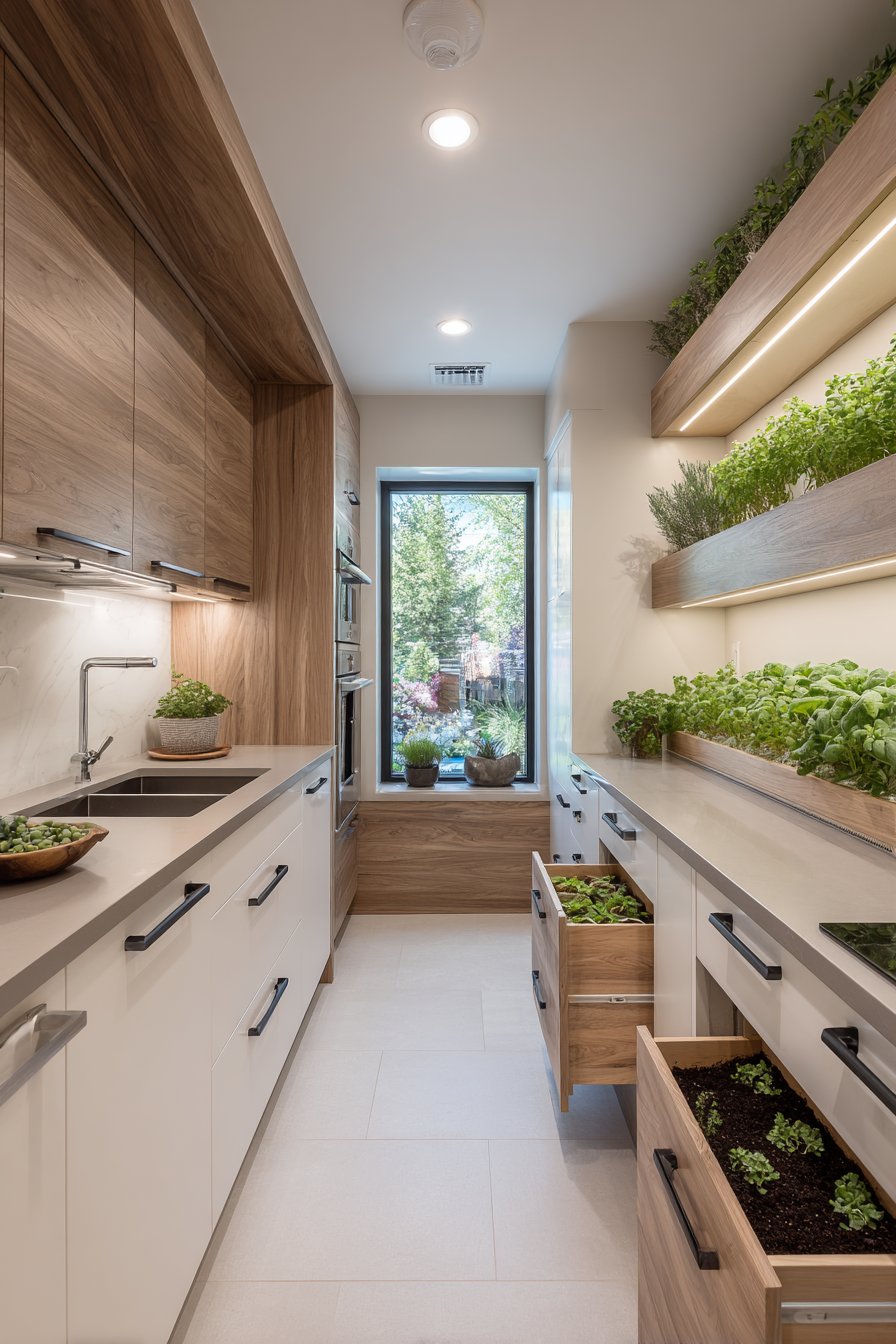 Space-Saving Pocket Door Pantry Solution