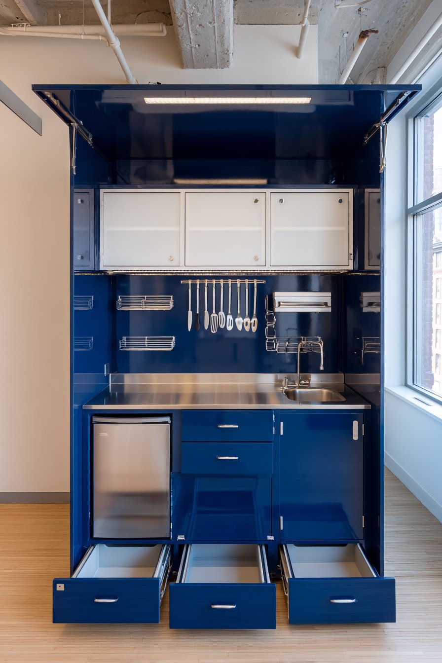 Navy Blue Bold Contrast