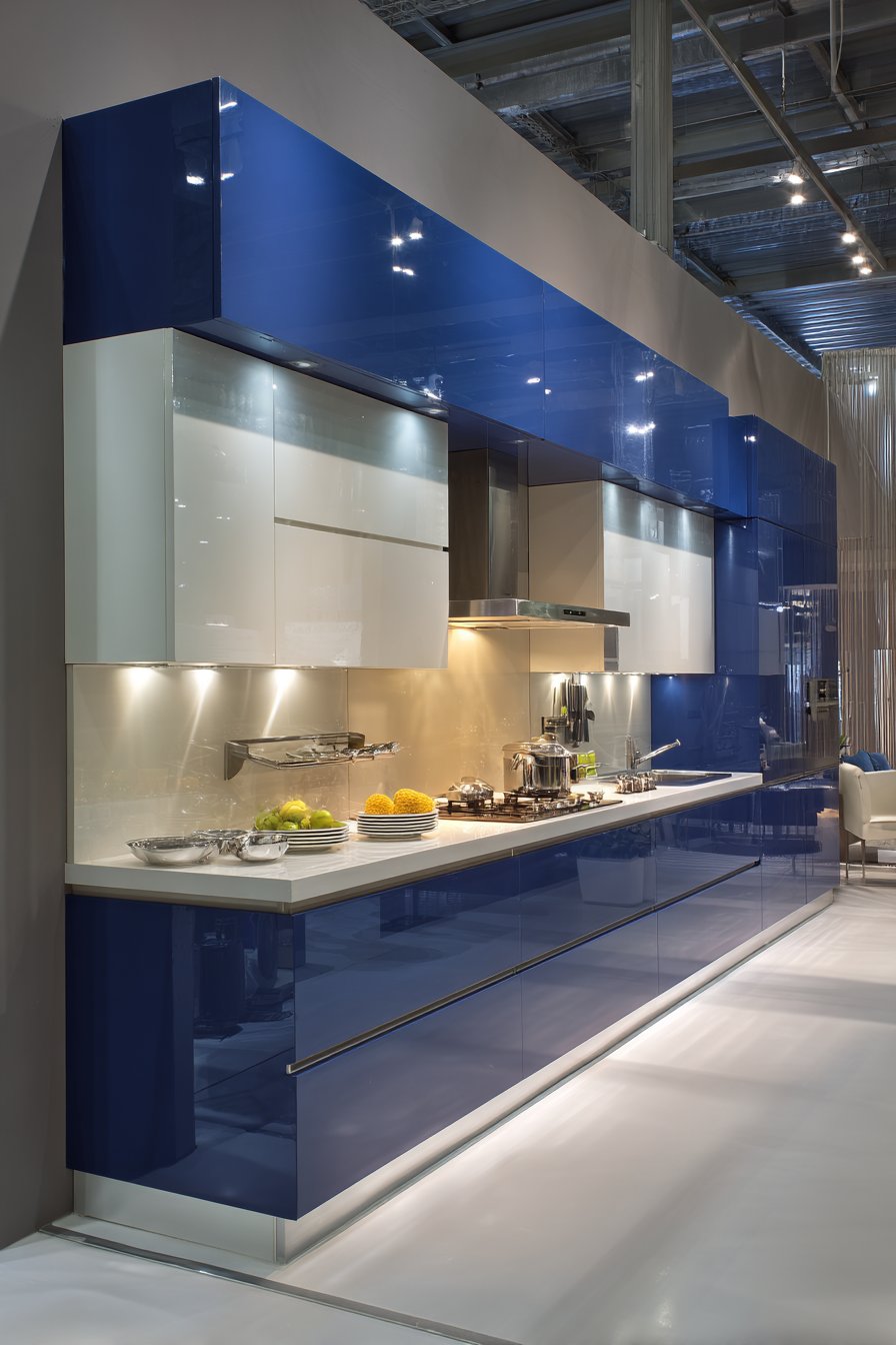 Navy Blue Bold Contrast