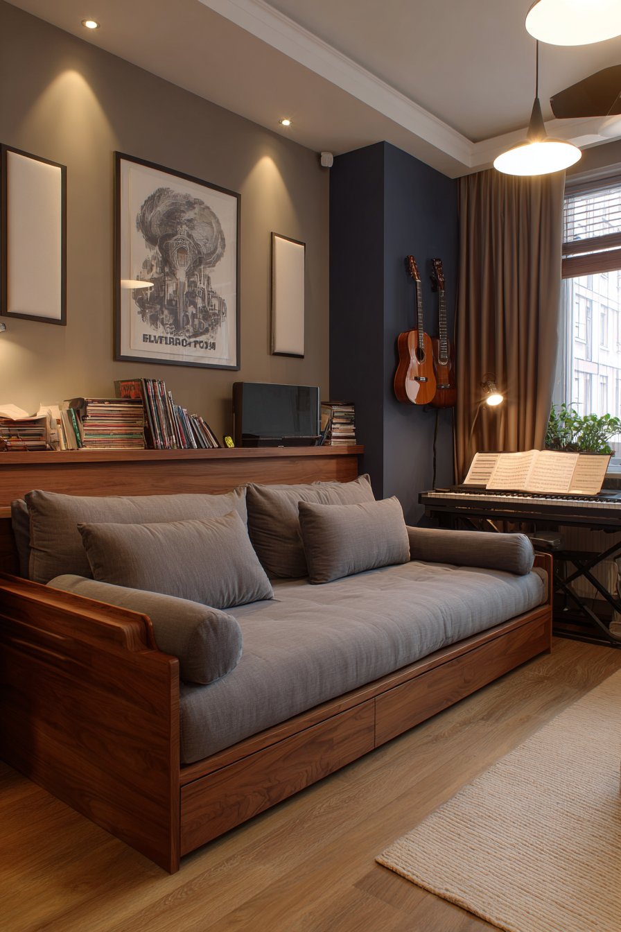Music Room with Flexible Guest Arrangements