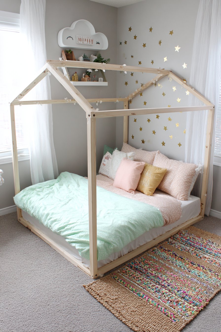 House-Shaped Sleeping Area