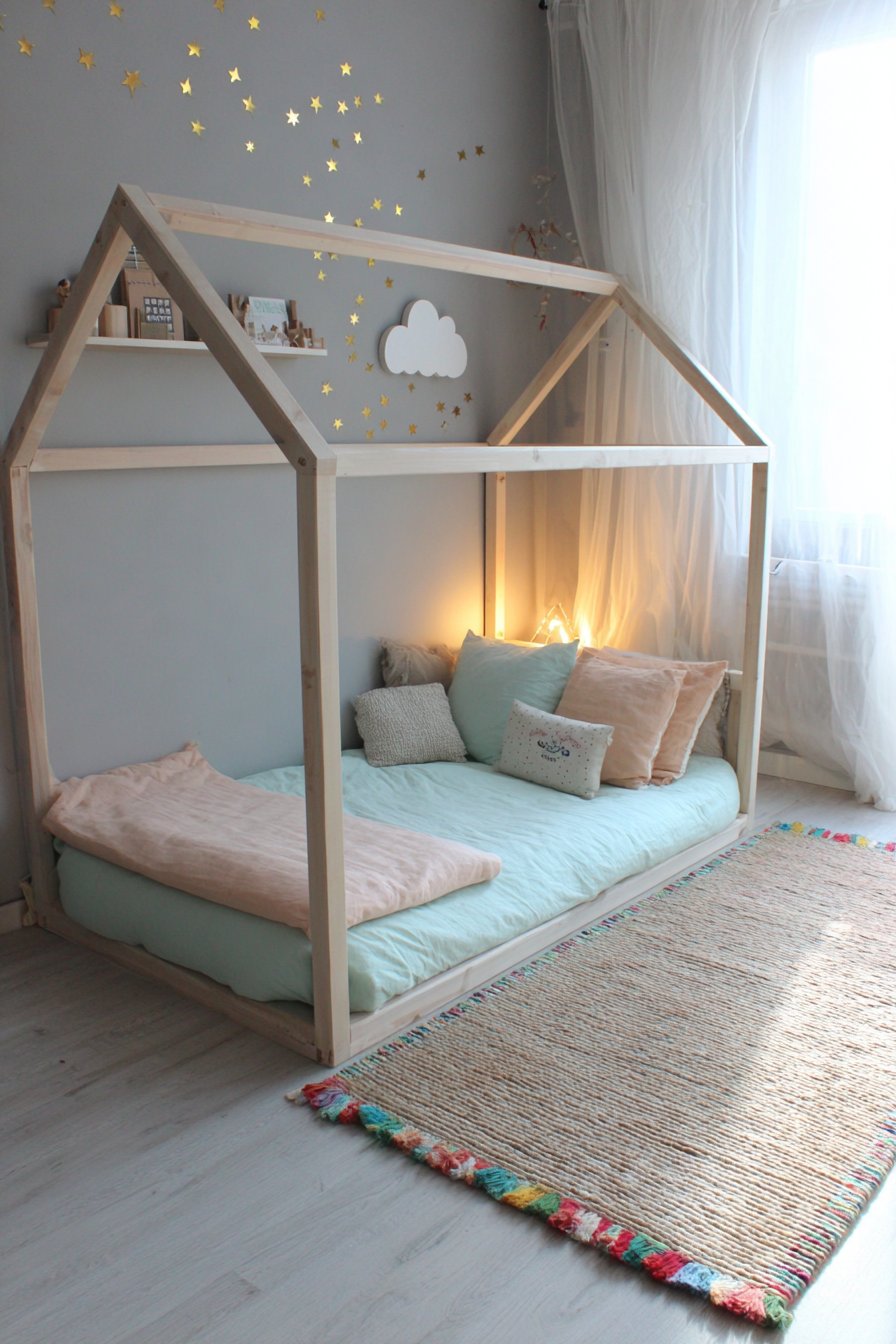House-Shaped Sleeping Area