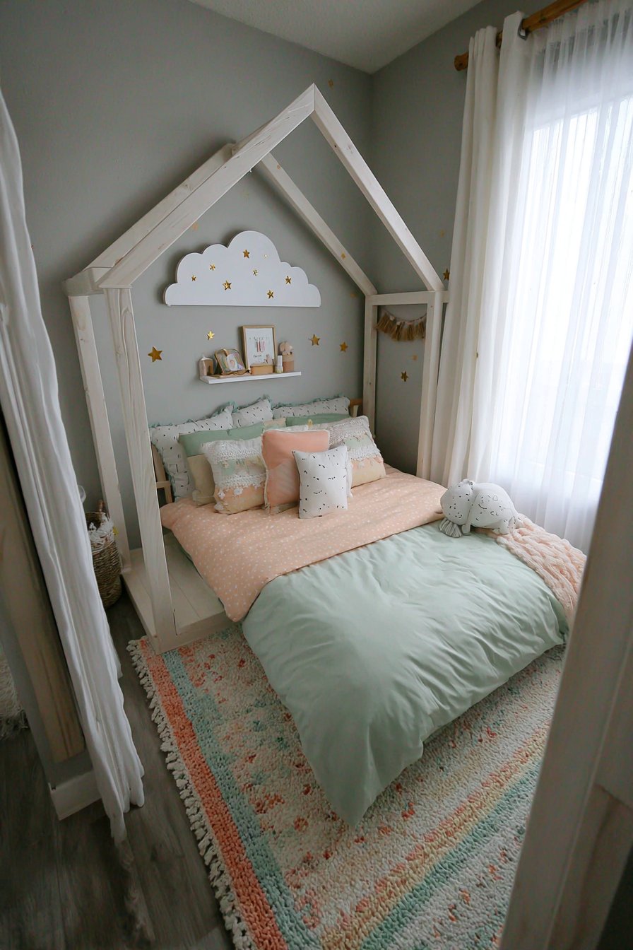 House-Shaped Sleeping Area