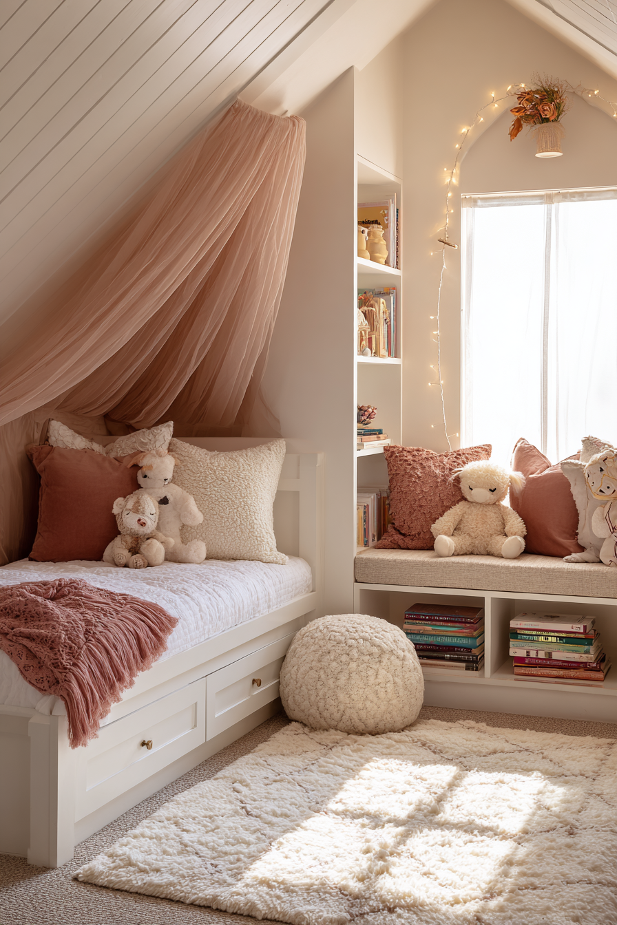 Dreamy Canopy Haven with Layered Textures