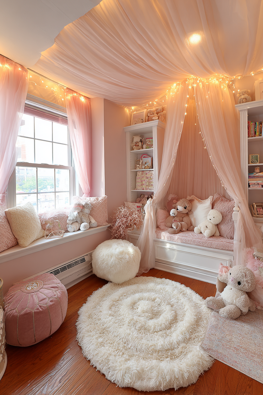 Dreamy Canopy Haven with Layered Textures