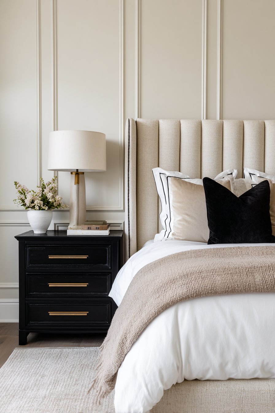 Channel-Tufted Upholstered Elegance