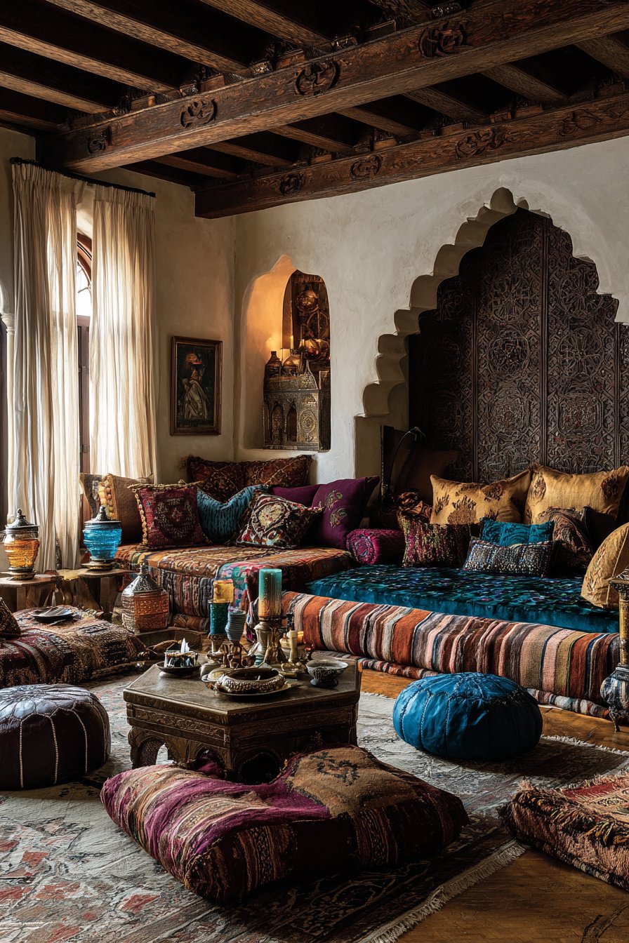 Intimate Moroccan Daybed Lounge