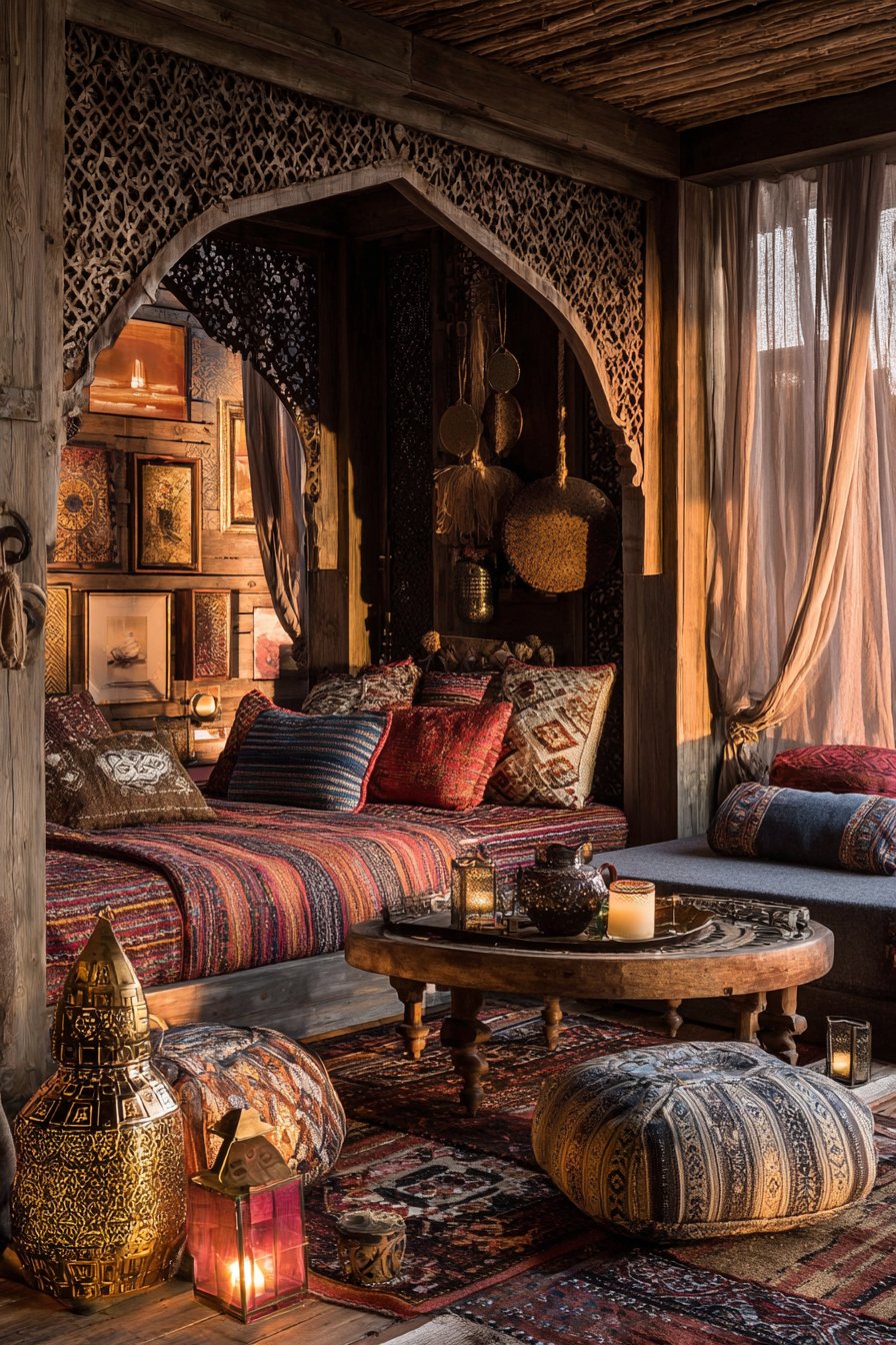 Intimate Moroccan Daybed Lounge
