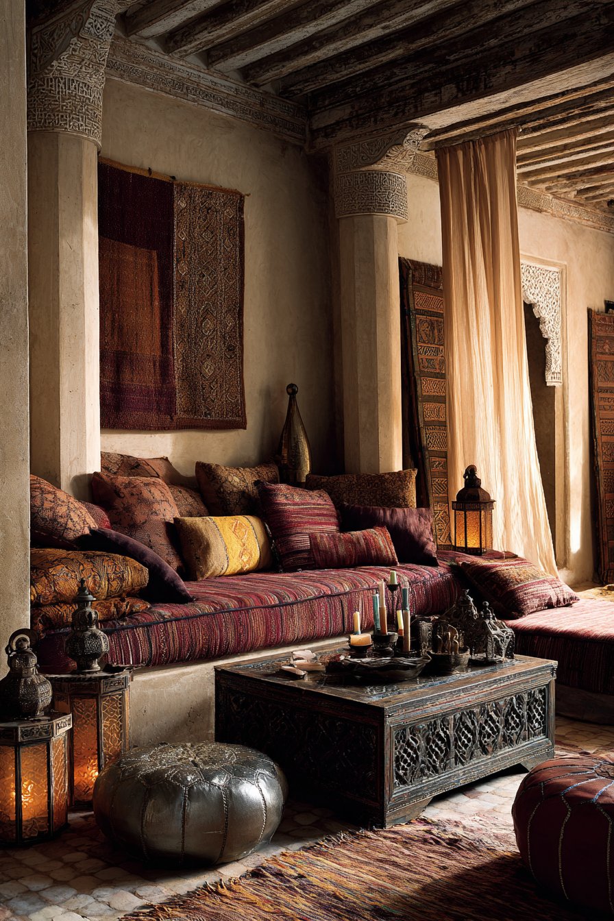 Intimate Moroccan Daybed Lounge
