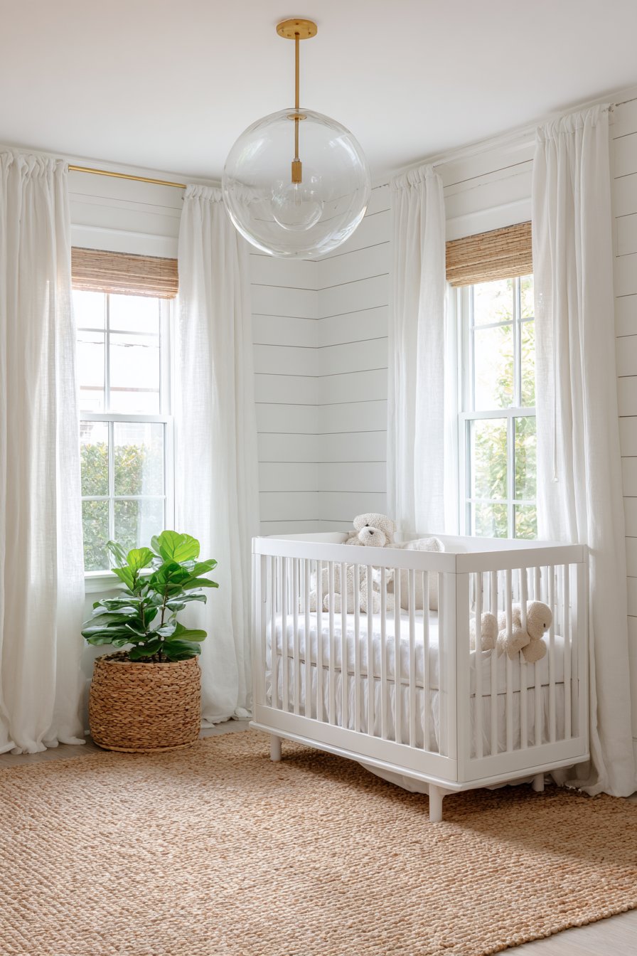 White Shiplap Modern Farmhouse Style