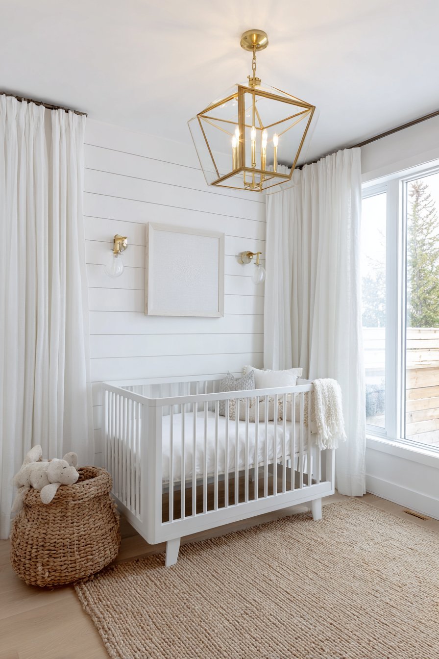 White Shiplap Modern Farmhouse Style