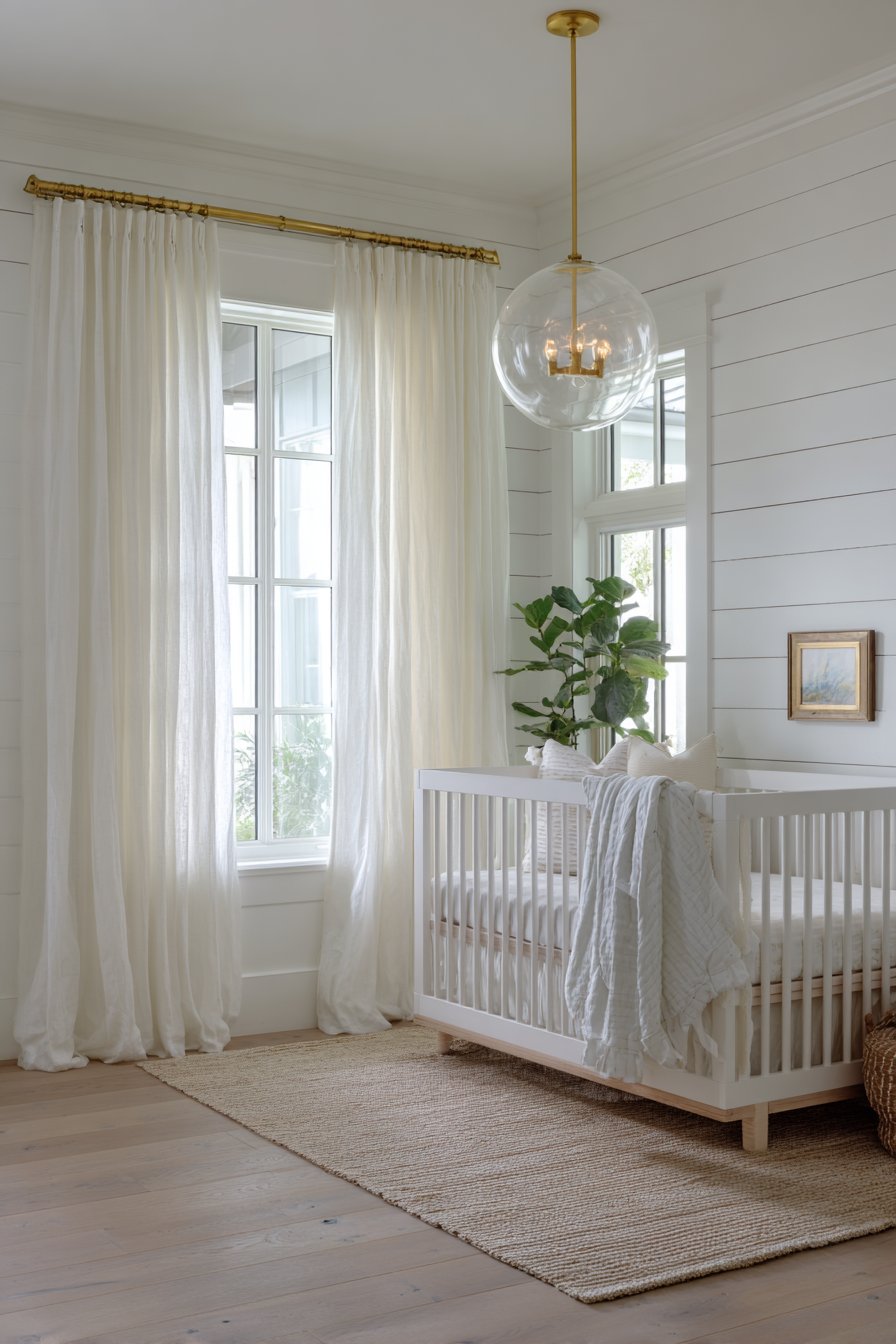 White Shiplap Modern Farmhouse Style