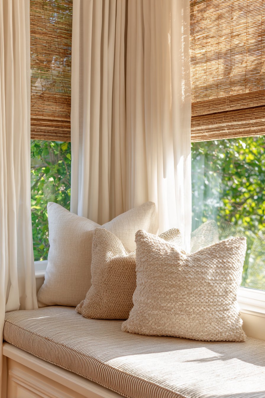 Layered Window Treatment Elegance
