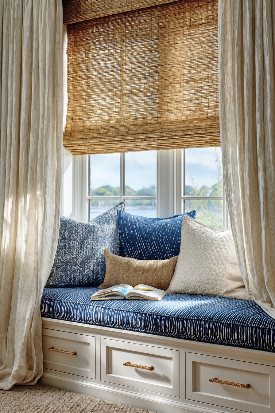 Layered Window Treatment Elegance