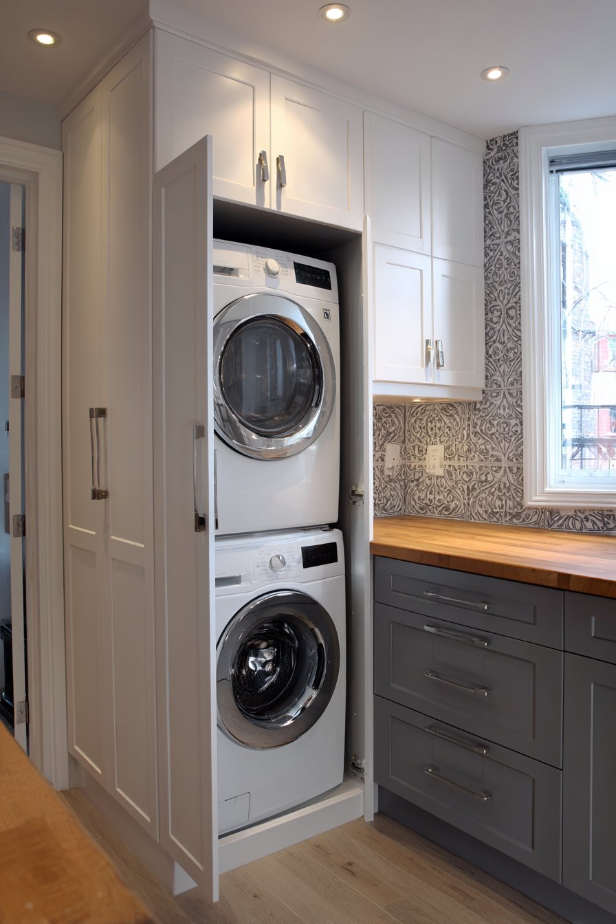 Sophisticated Concealed Appliance Corner