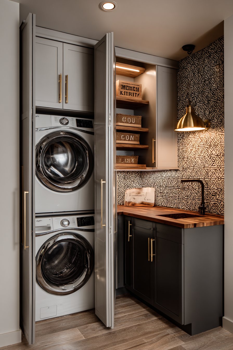 Sophisticated Concealed Appliance Corner