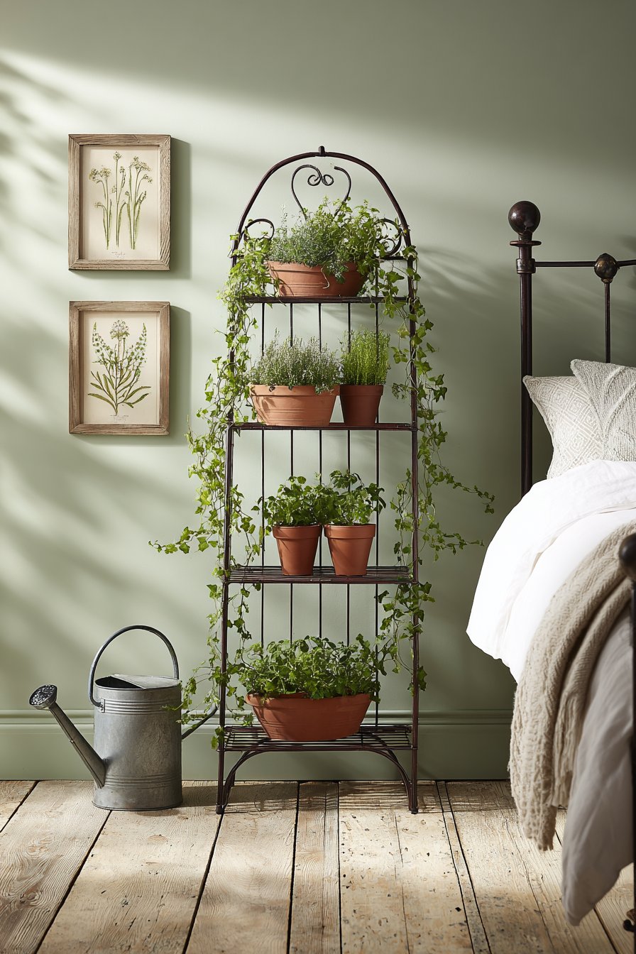 Victorian Plant Stand Corner Garden