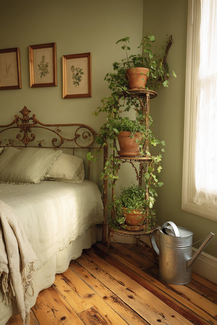 Victorian Plant Stand Corner Garden