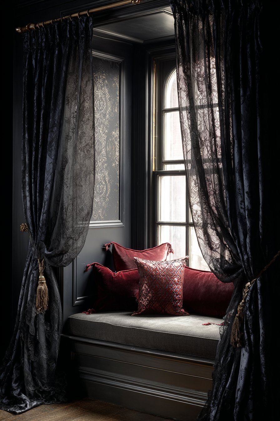 Layered Window Treatment Elegance