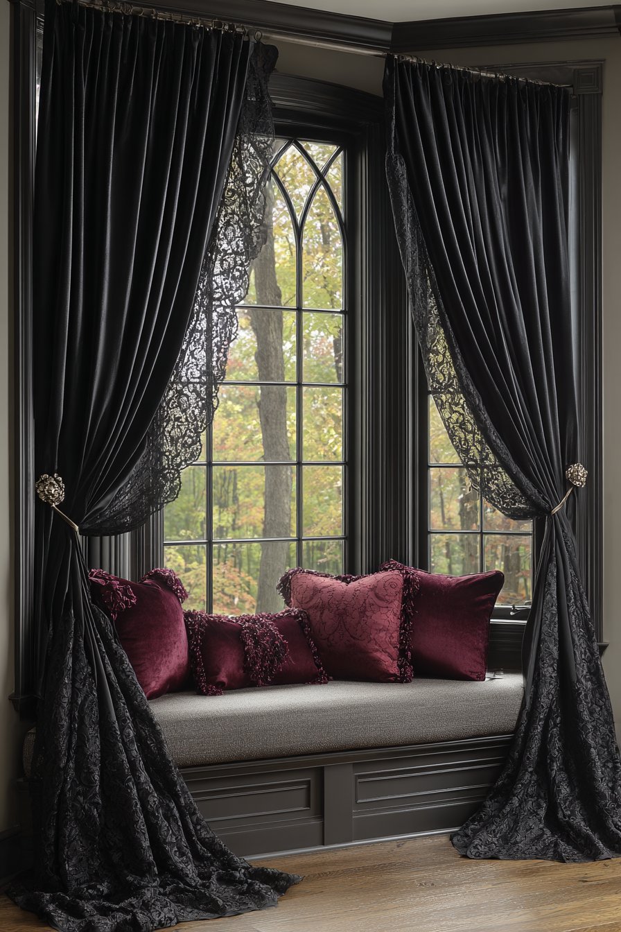Layered Window Treatment Elegance