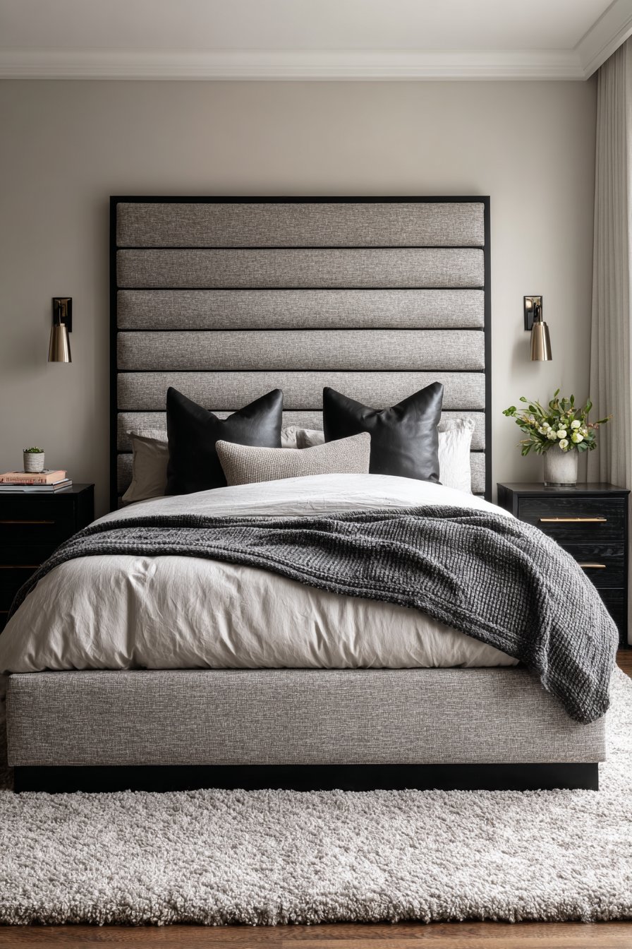 Channel-Tufted Headboard Elegance