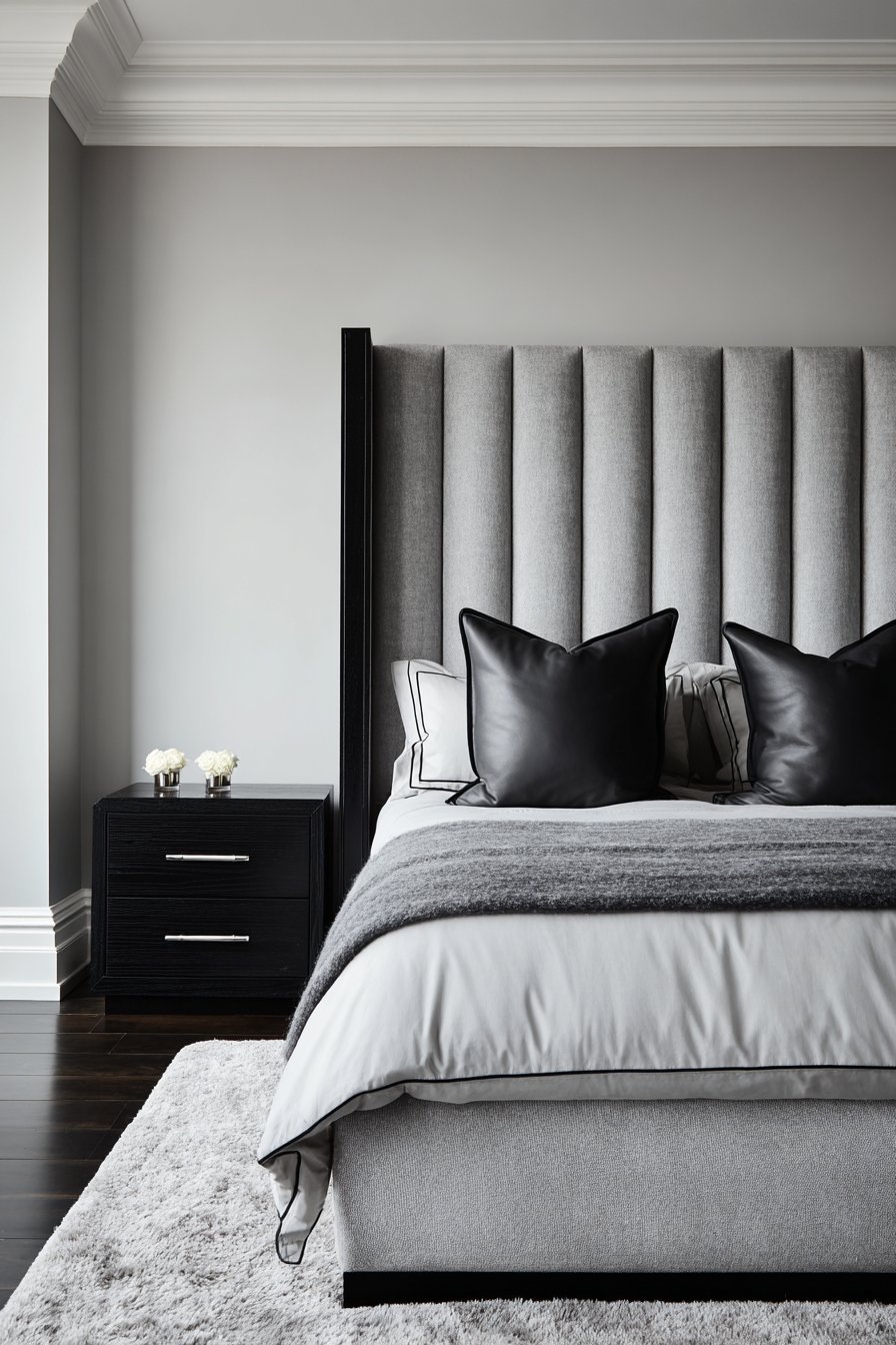 Channel-Tufted Headboard Elegance