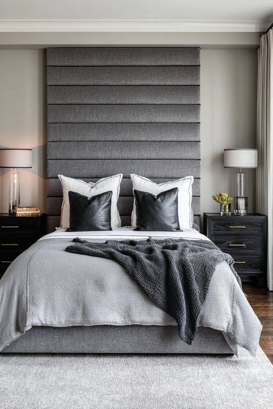 Channel-Tufted Headboard Elegance