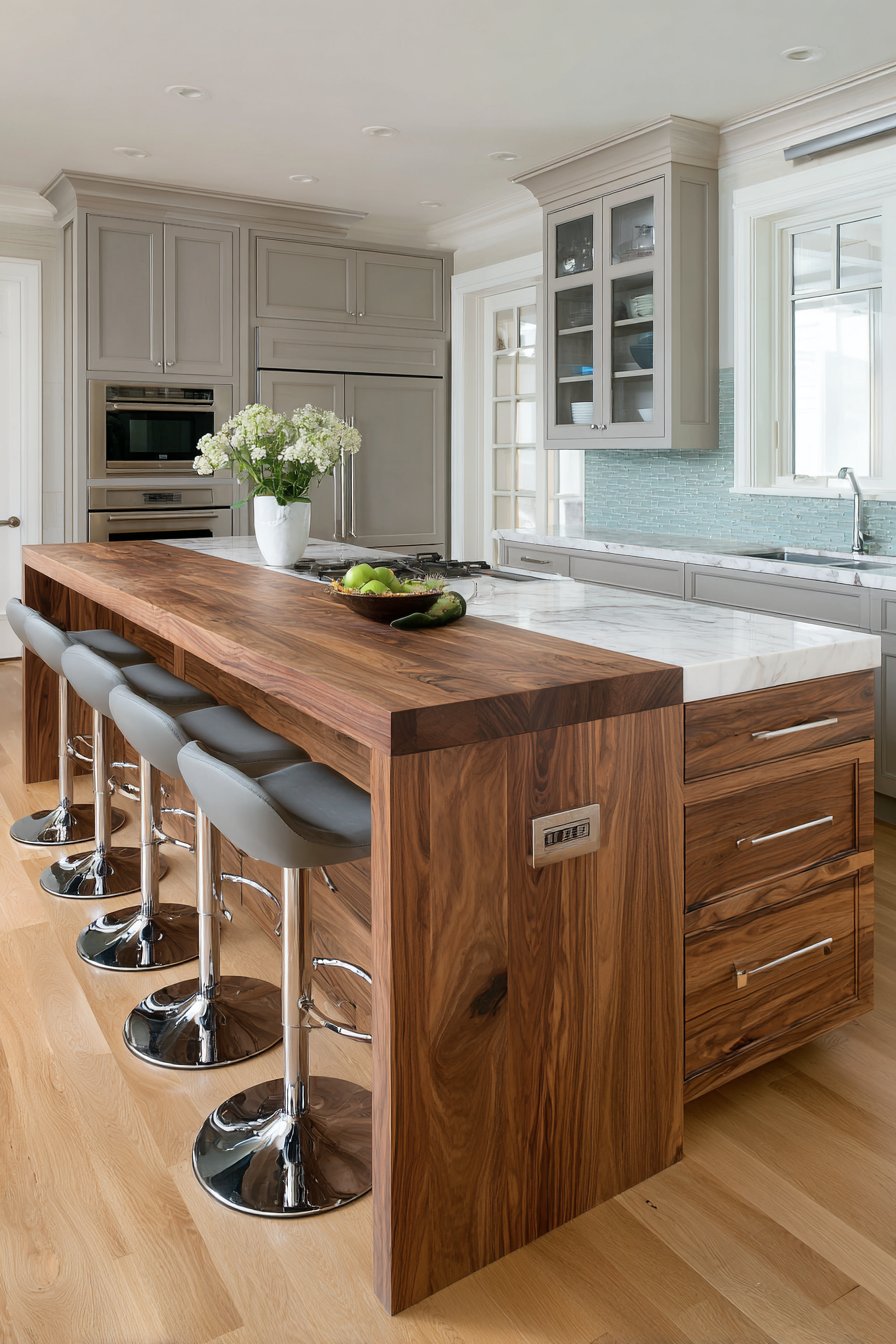 Multifunctional Two-Tier Island Design