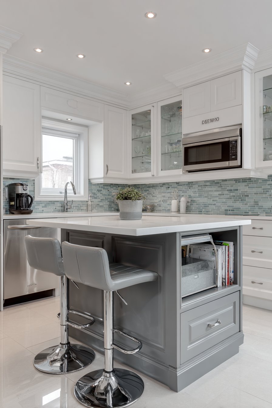 Multifunctional Two-Tier Island Design