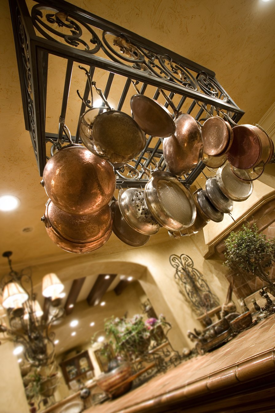 Wrought Iron Ceiling Pot Rack