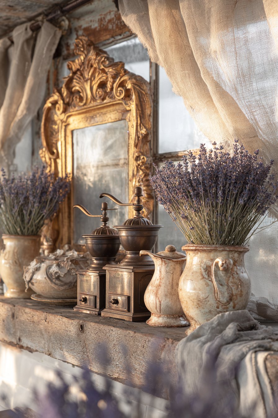 French Country Gilded Mirror Arrangement