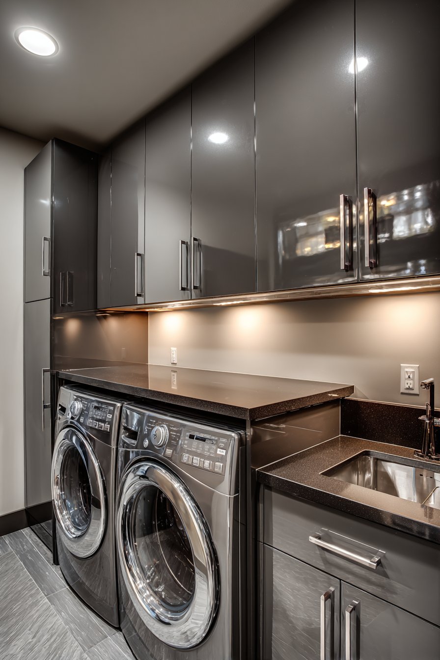 Contemporary High-Gloss Sleekness