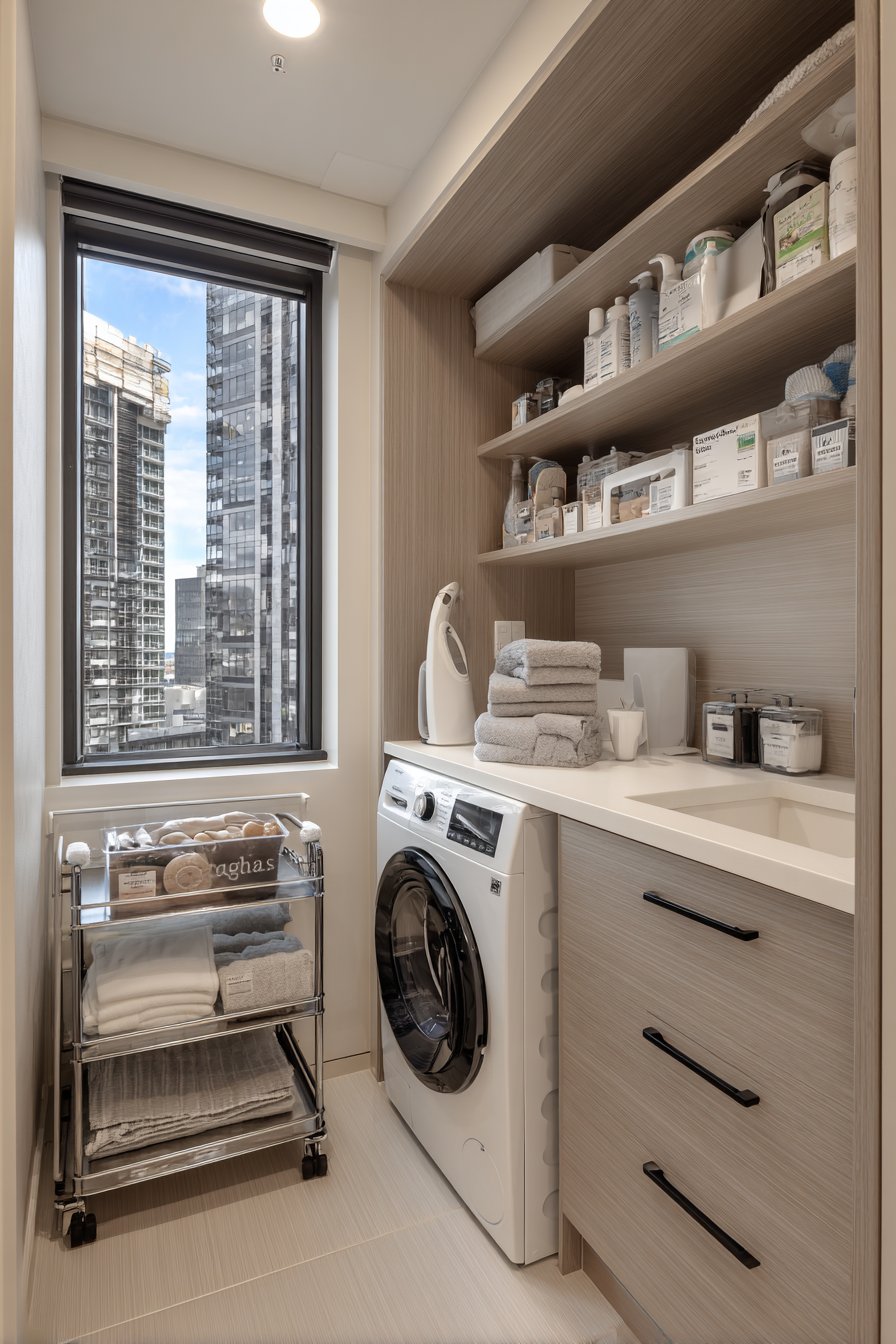 Small Apartment Space-Saving Wall-Mounted System