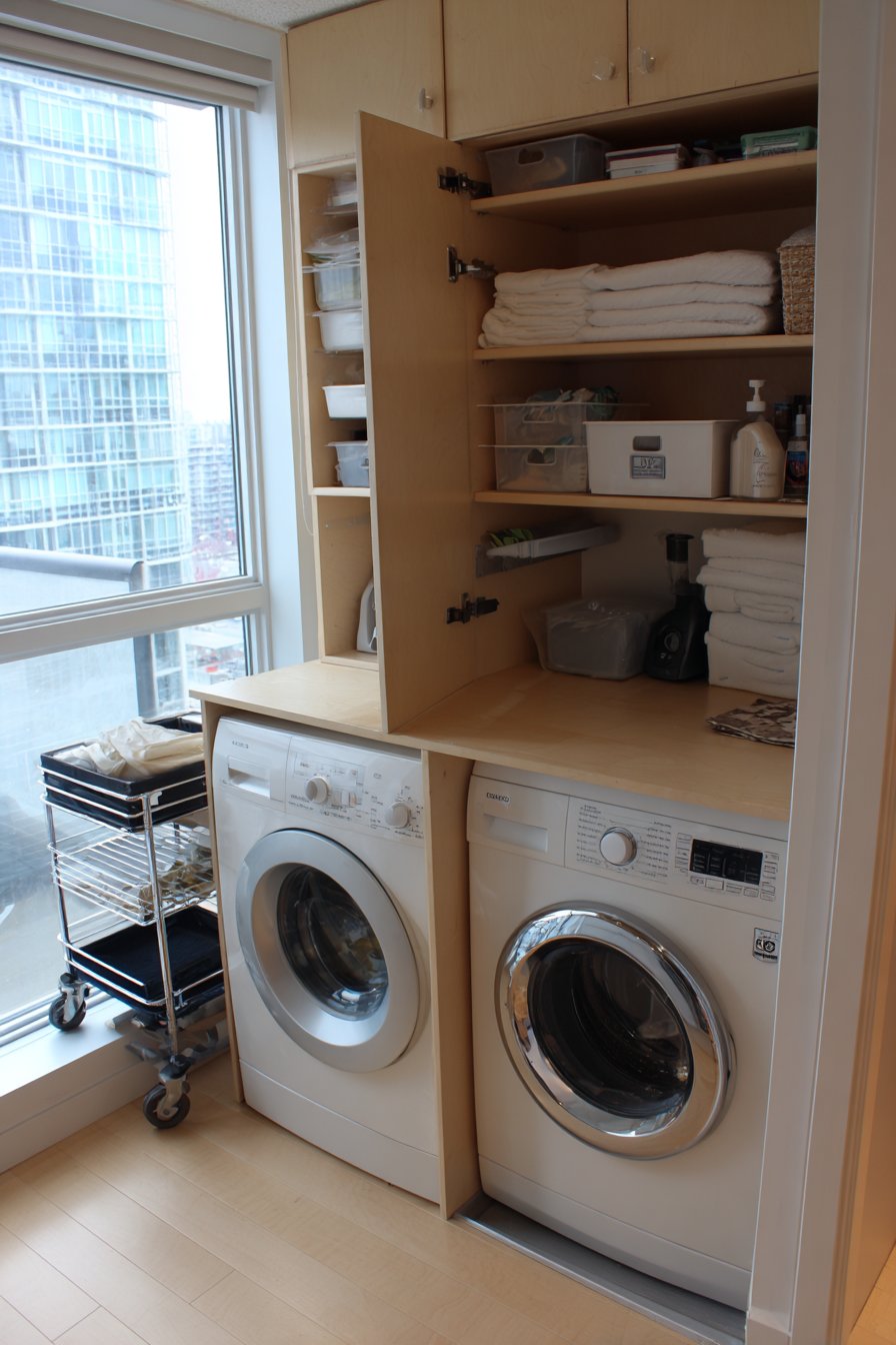 Small Apartment Space-Saving Wall-Mounted System