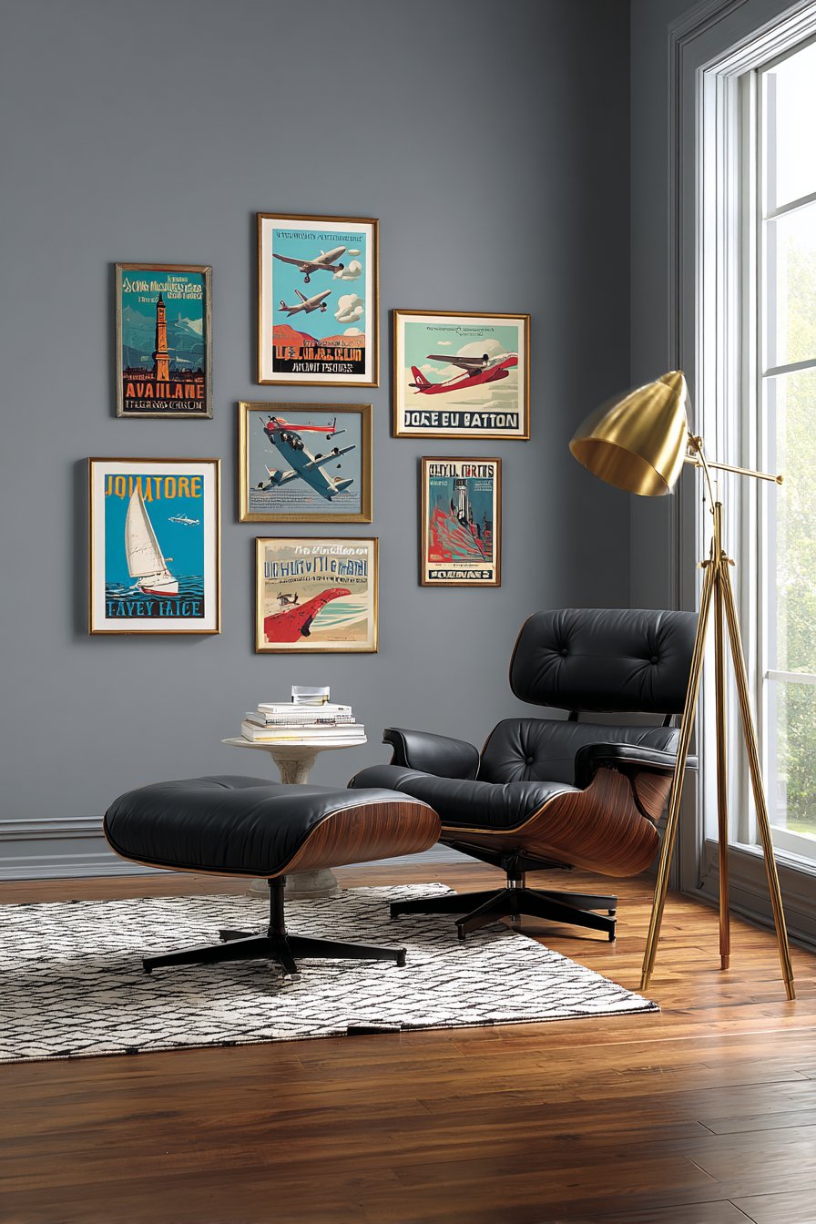 Mid-Century Modern Vintage Travel Poster Gallery