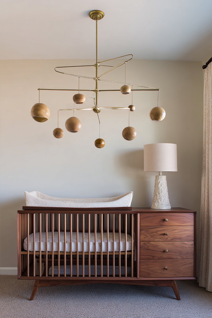 Kinetic Mobile Art with 1960s Inspiration