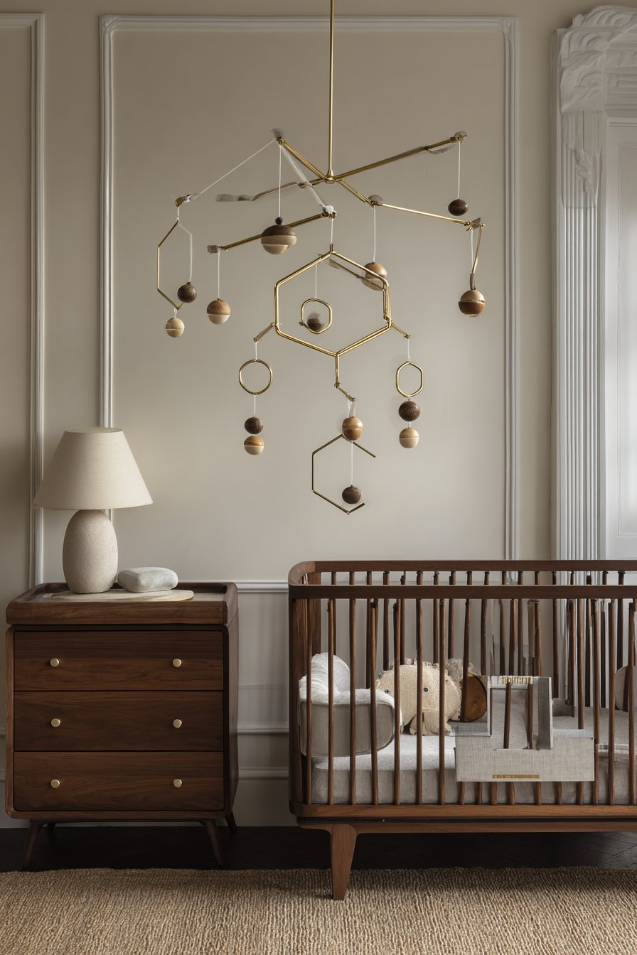 Kinetic Mobile Art with 1960s Inspiration