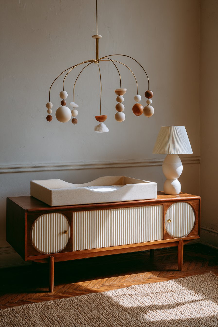 Kinetic Mobile Art with 1960s Inspiration