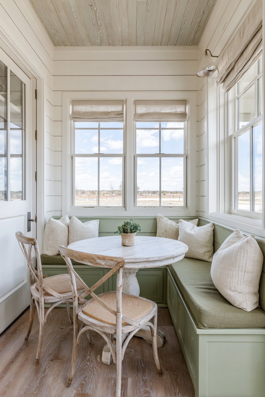 Charming Breakfast Nook with Built-In Seating