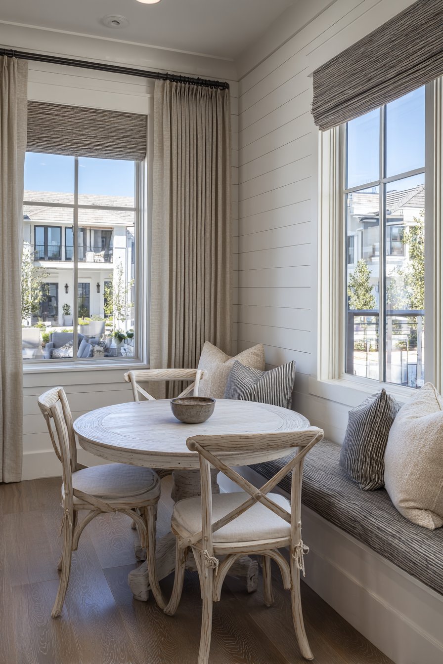 Charming Breakfast Nook with Built-In Seating